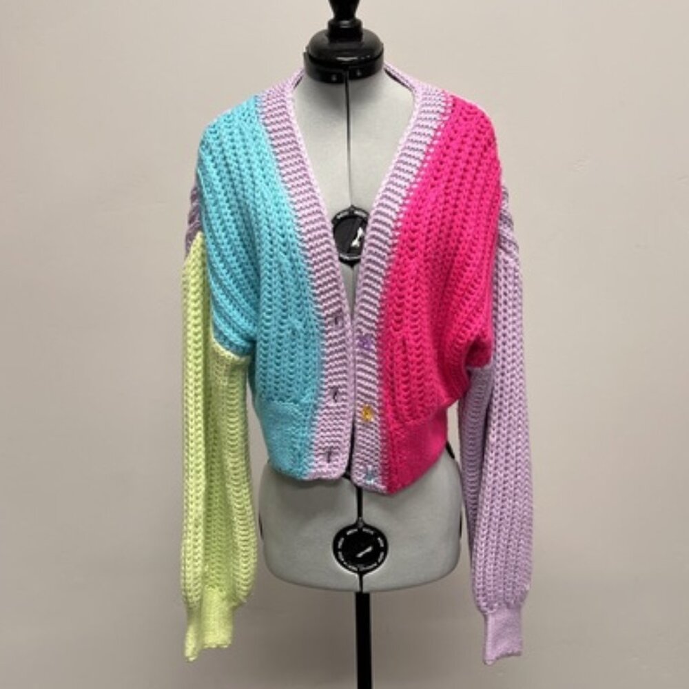 KK Bloom Baeverly Colorblock Cardigan